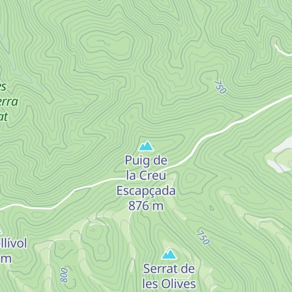 Map of Puig de la Creu Escapçada