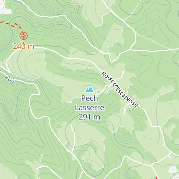 Map of Pech Lasserre