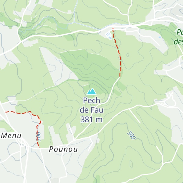 Map of Pech de Fau