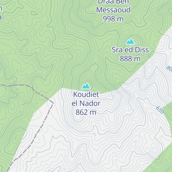 Map of Koudiet el Nador