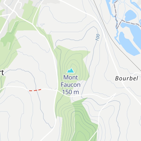 Map of Mont Faucon