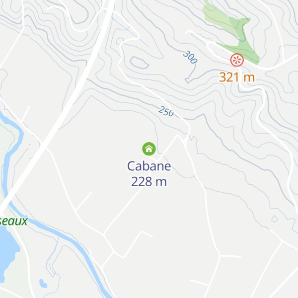 Map of Cabane
