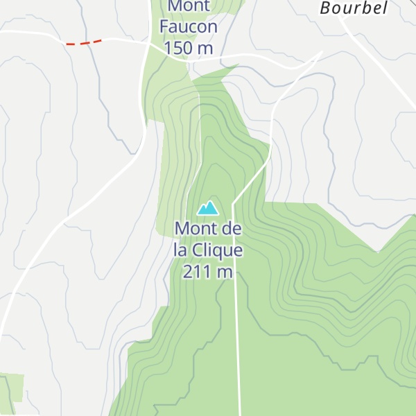 Map of Mont de la Clique