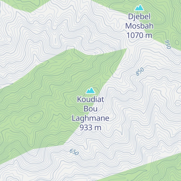 Map of Koudiat Bou Laghmane