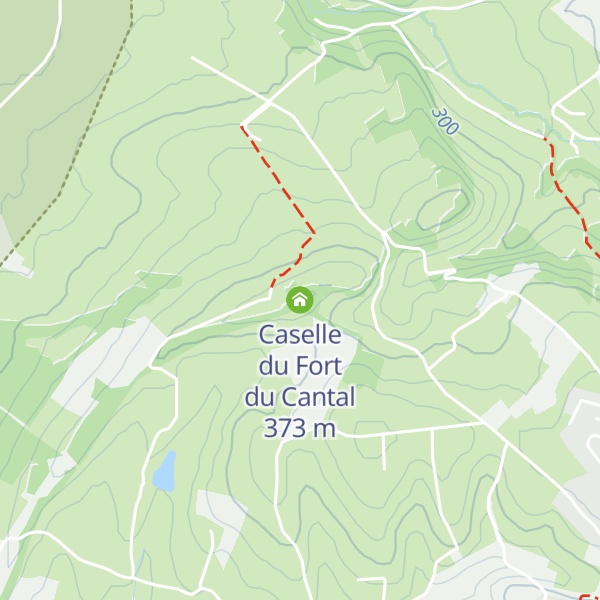 Map of Caselle du Fort du Cantal