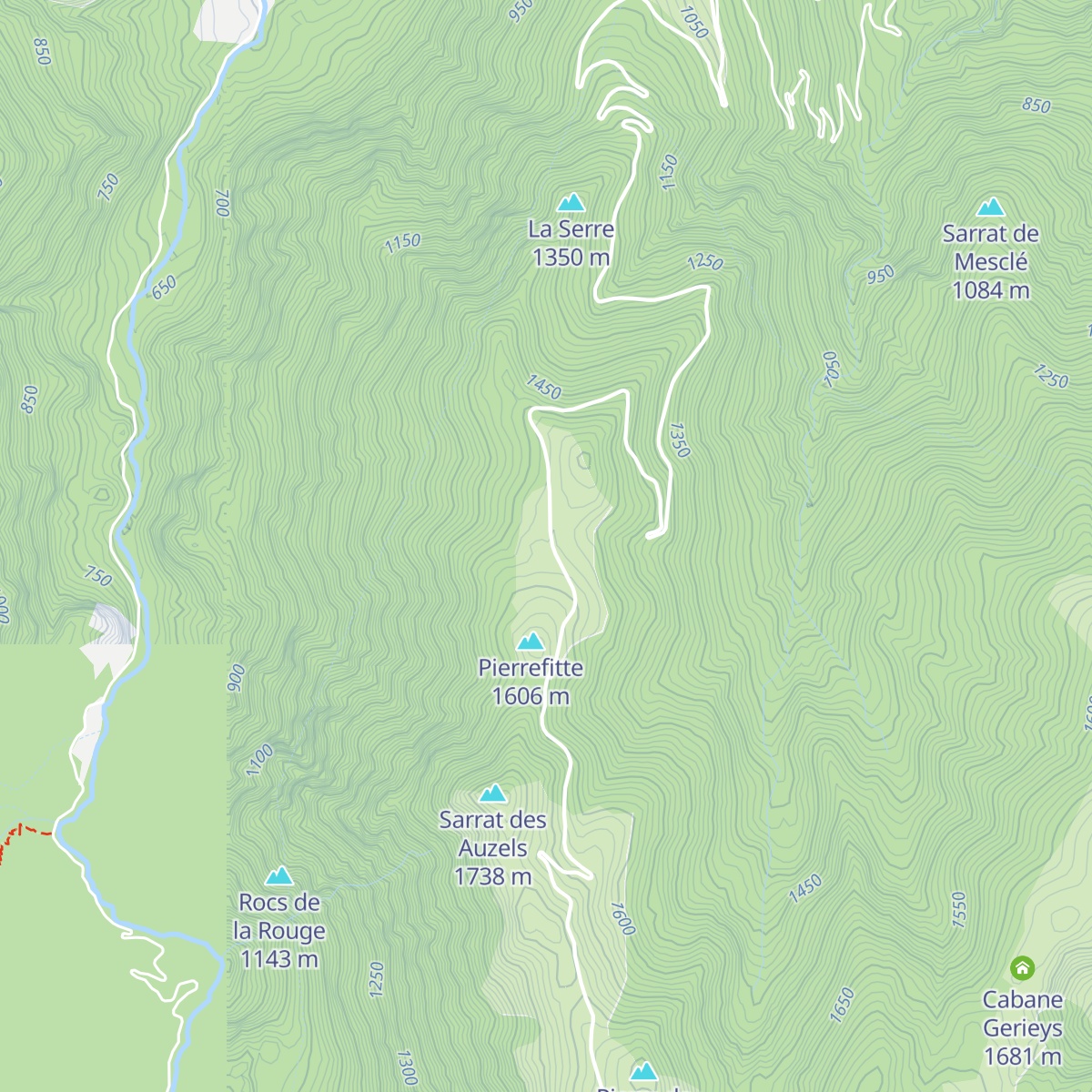 Cabane de Pierrefitte map