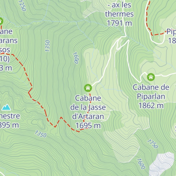 Map of Cabane de la Jasse d'Artaran
