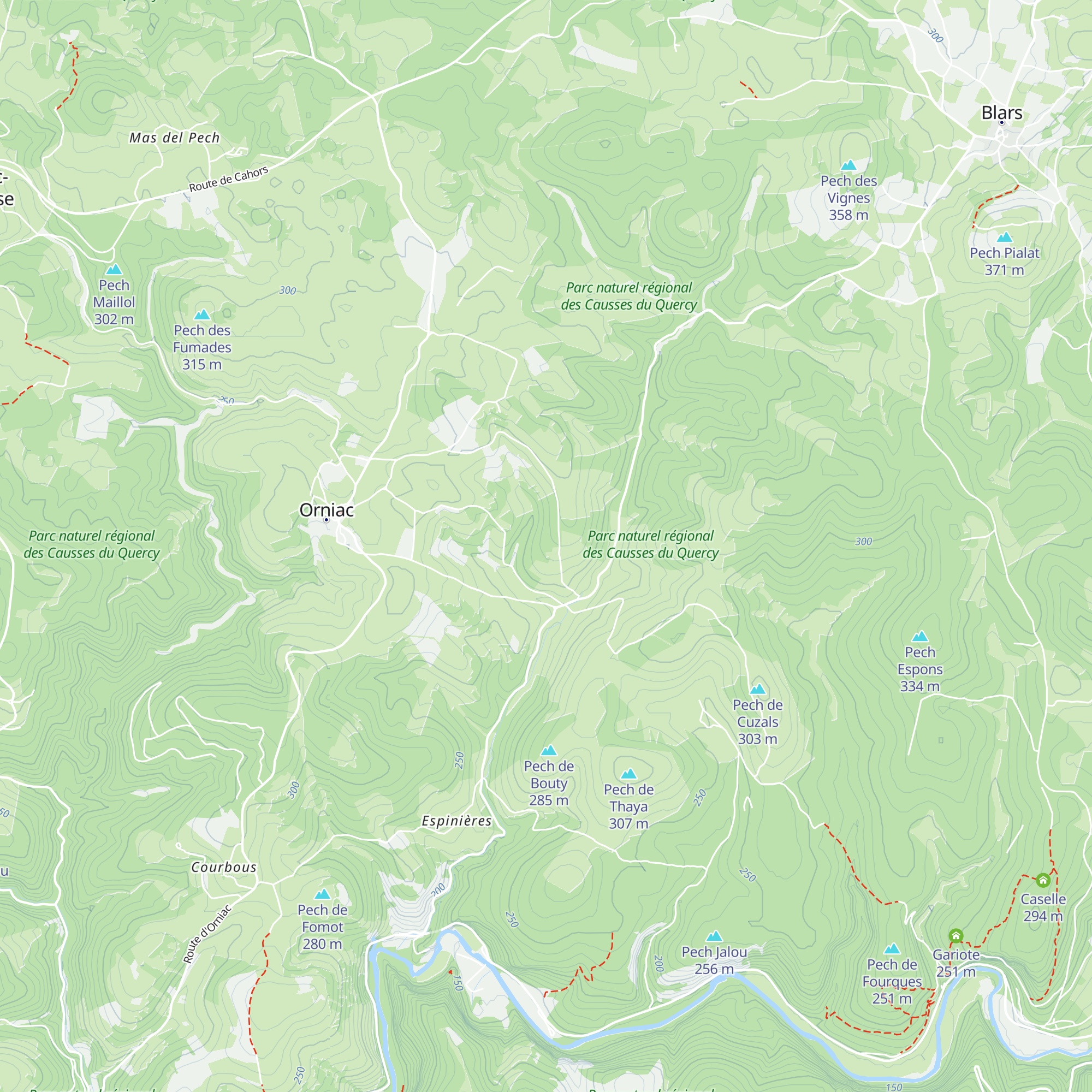 Caselle map