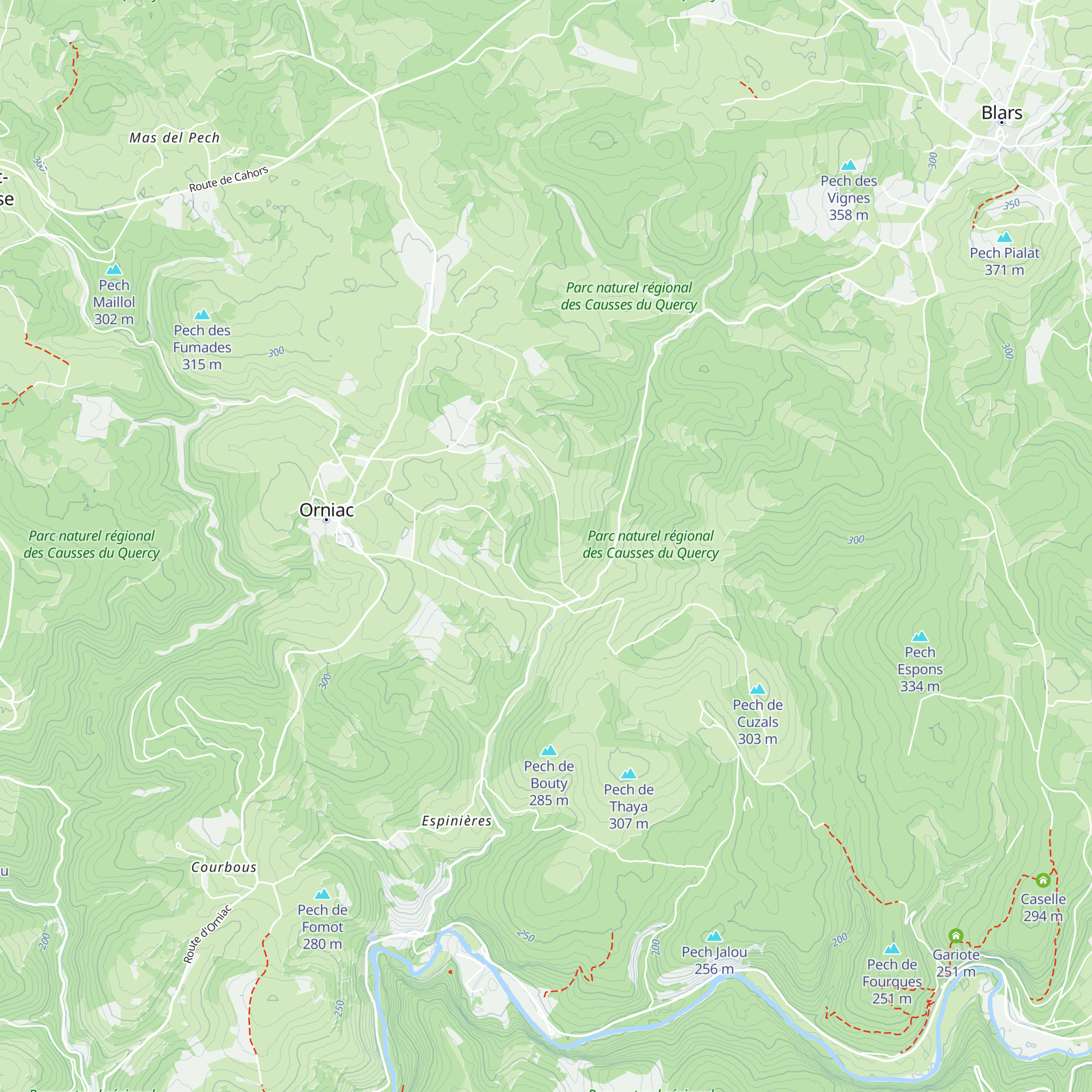 Caselle map