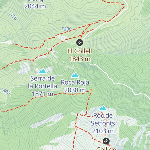 Map of Roca Roja
