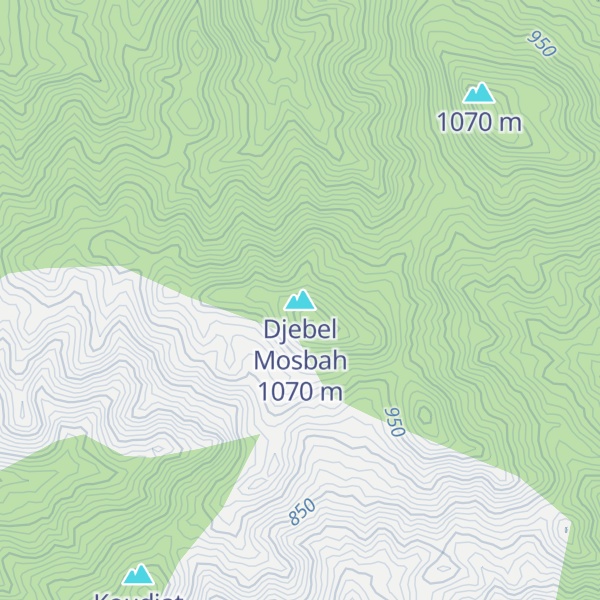 Map of Djebel Mosbah