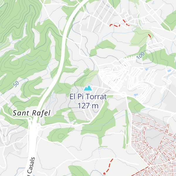 Map of El Pi Torrat