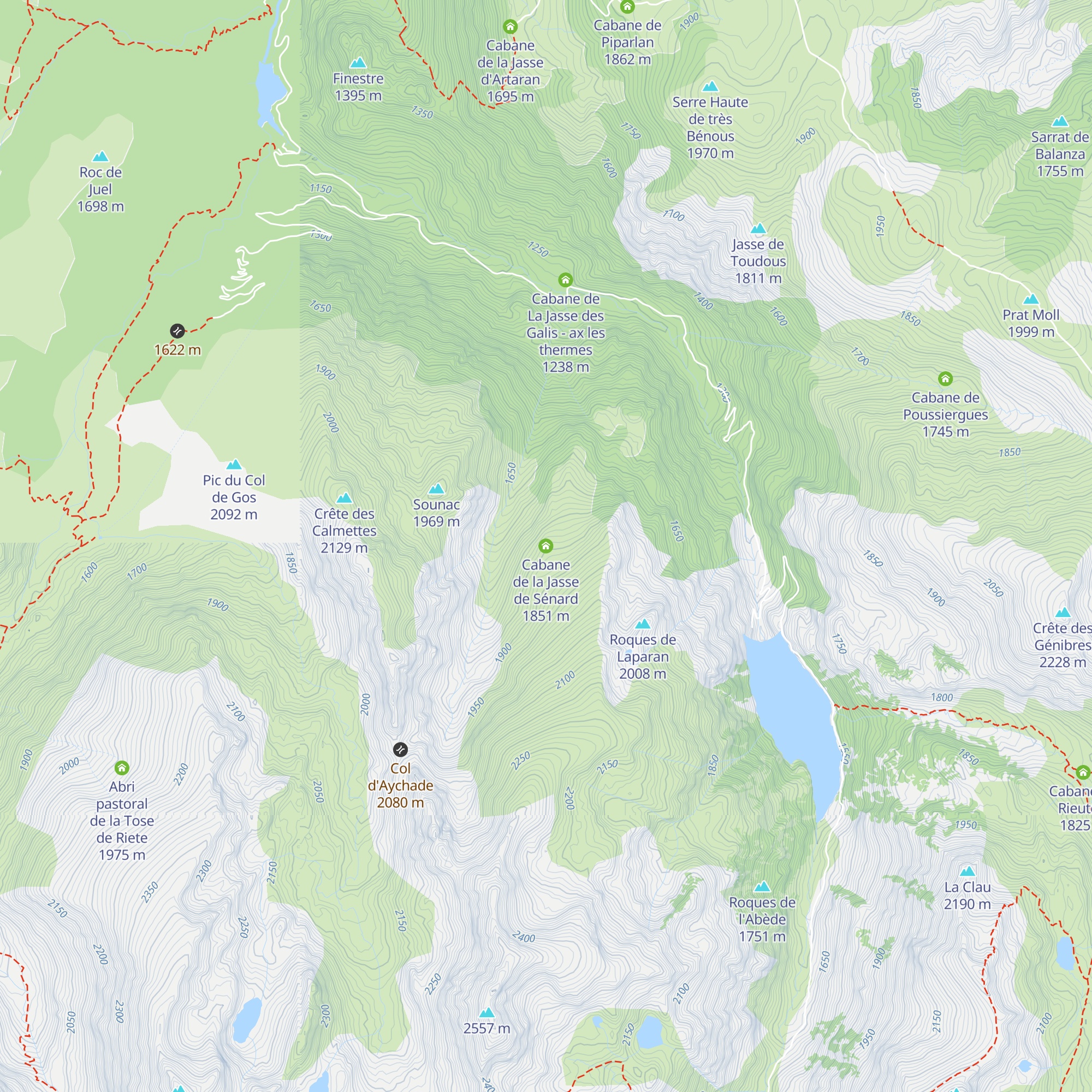 Cabane de la Jasse de Sénard map