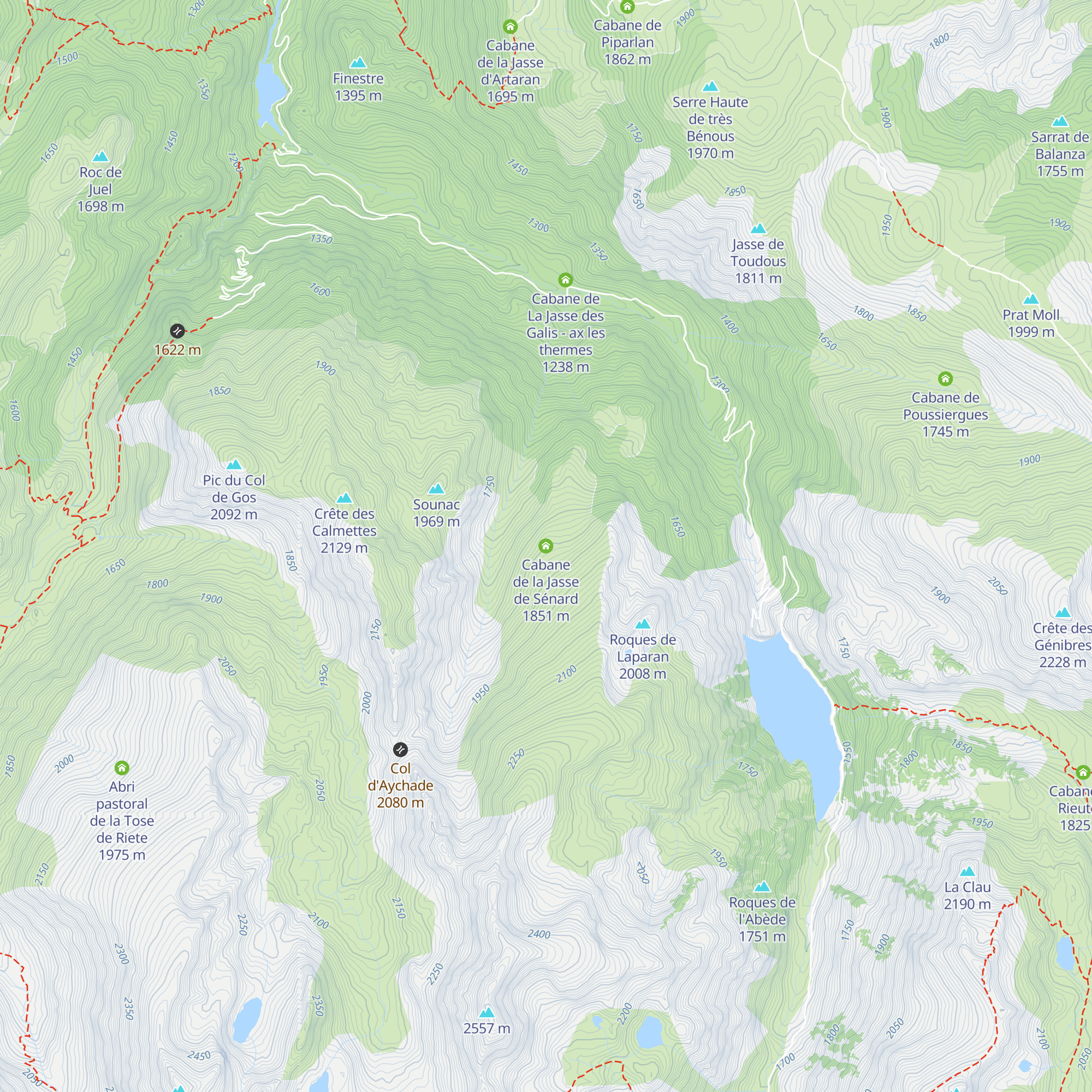 Cabane de la Jasse de Sénard map