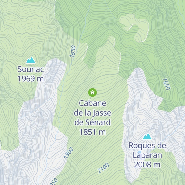 Map of Cabane de la Jasse de Sénard