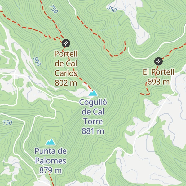 Map of Cogulló de Cal Torre