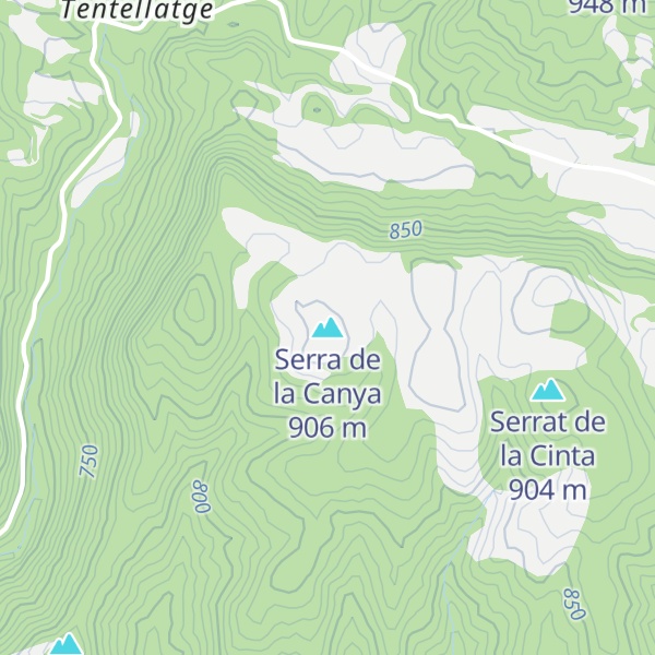 Map of Serra de la Canya