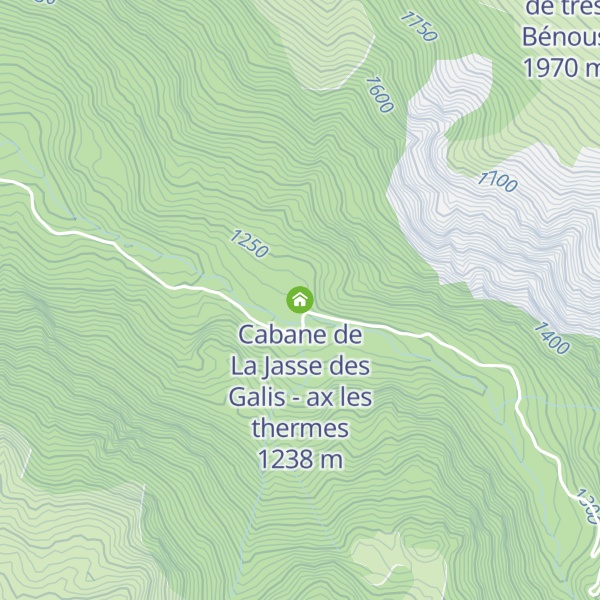 Map of Cabane de La Jasse des Galis - ax les thermes