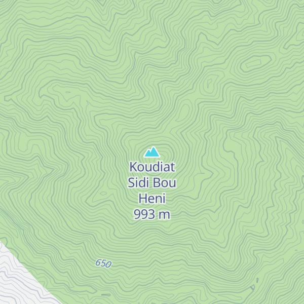 Map of Koudiat Sidi Bou Heni