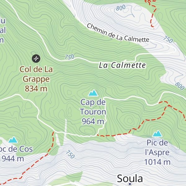 Map of Cap de Touron