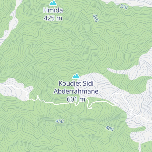 Map of Koudiet Sidi Abderrahmane