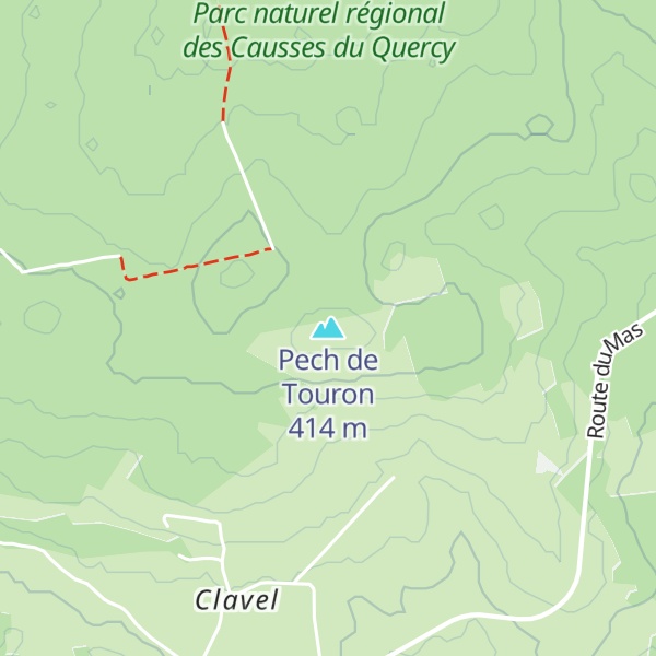 Map of Pech de Touron