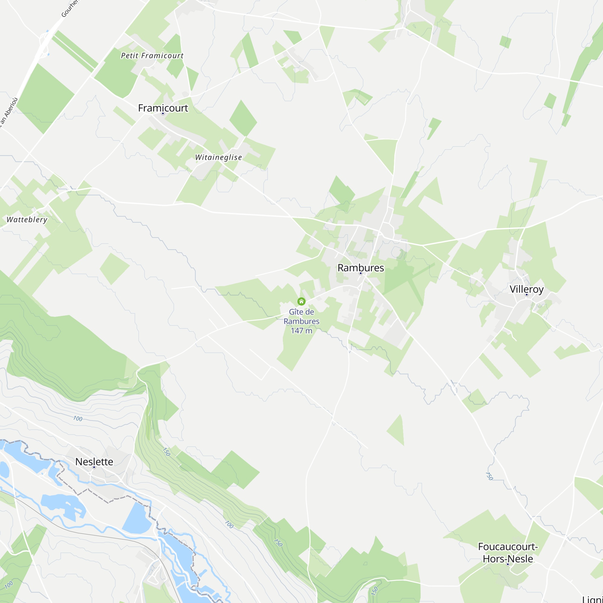 Gîte de Rambures map