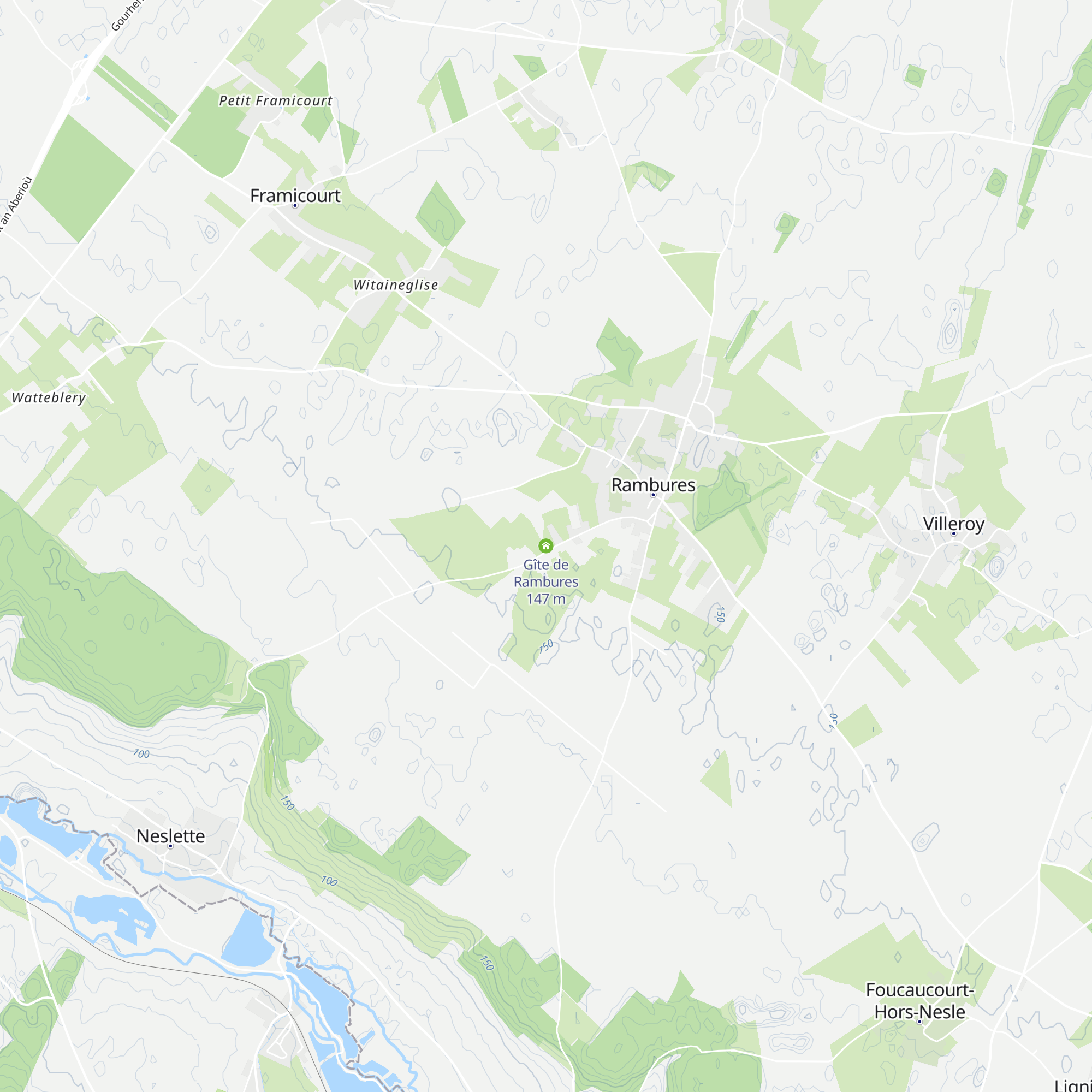 Gîte de Rambures map