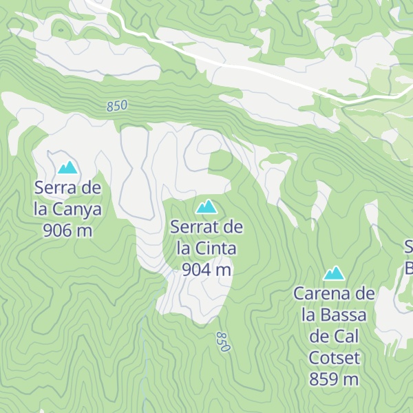 Map of Serrat de la Cinta