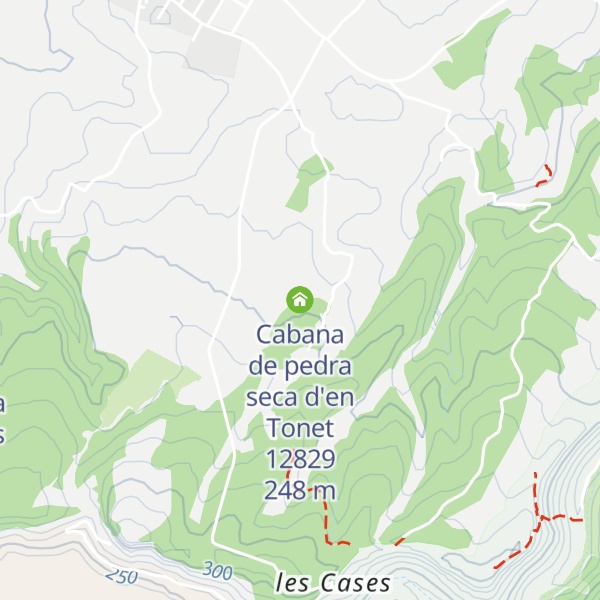 Map of Cabana de pedra seca d'en Tonet 12829