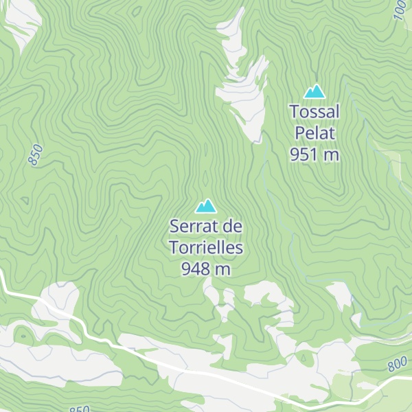 Map of Serrat de Torrielles