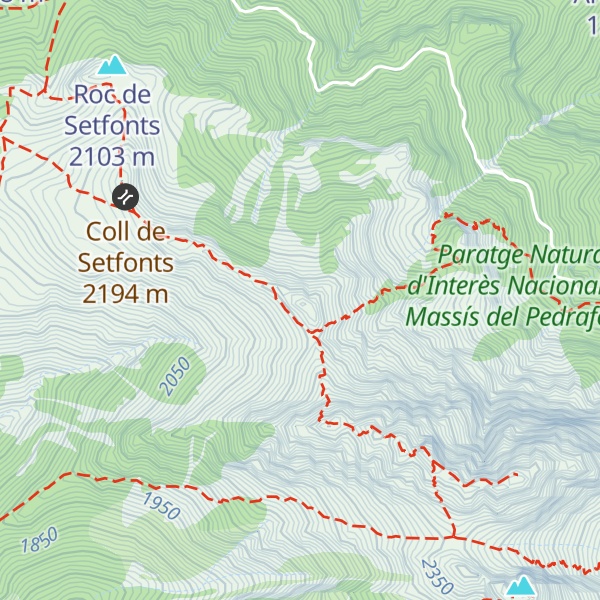 Map of Cap del Verdet