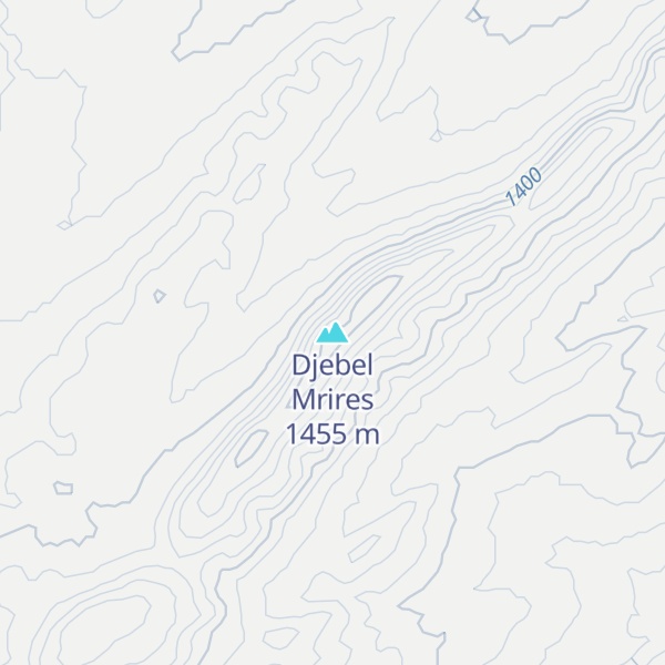 Map of Djebel Mrires