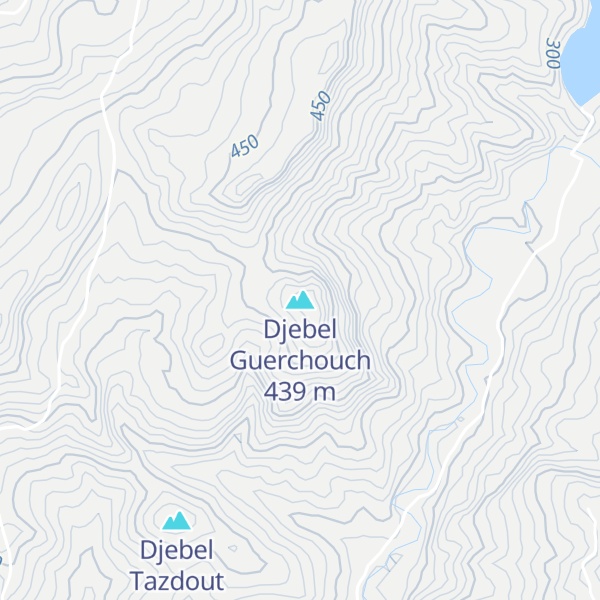 Map of Djebel Guerchouch