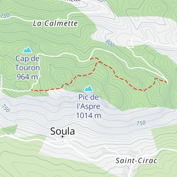 Map of Pic de l'Aspre