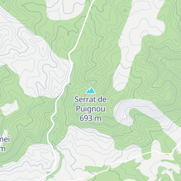 Map of Serrat de Puignou