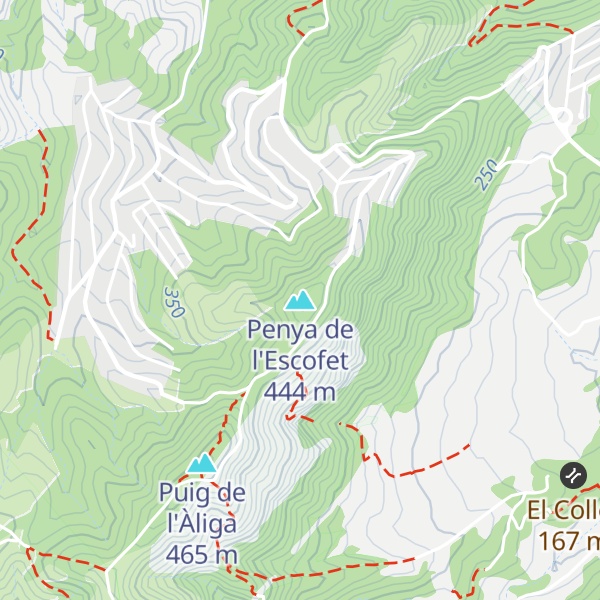 Map of Penya de l'Escofet