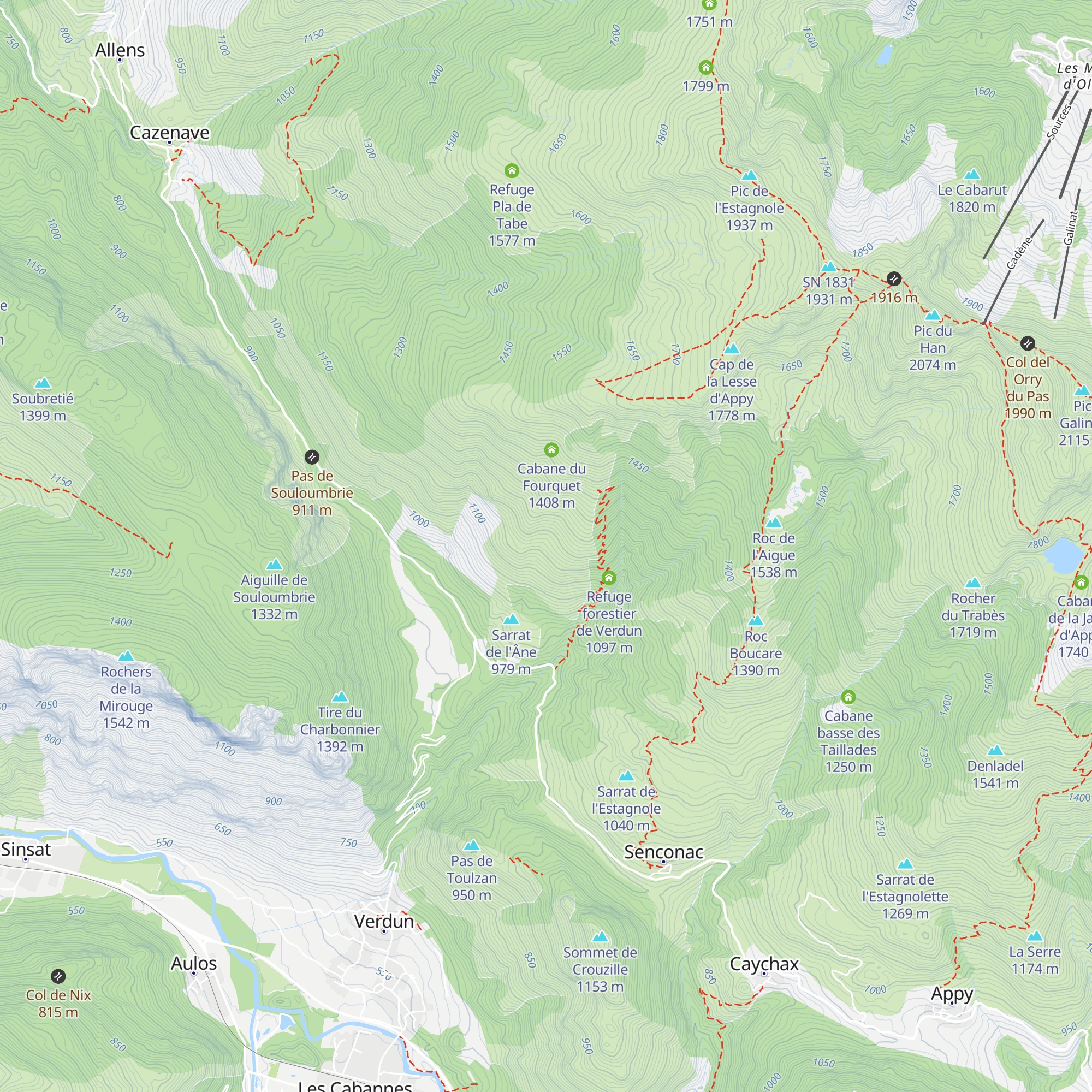 Cabane du ruisseau de Font-froide map