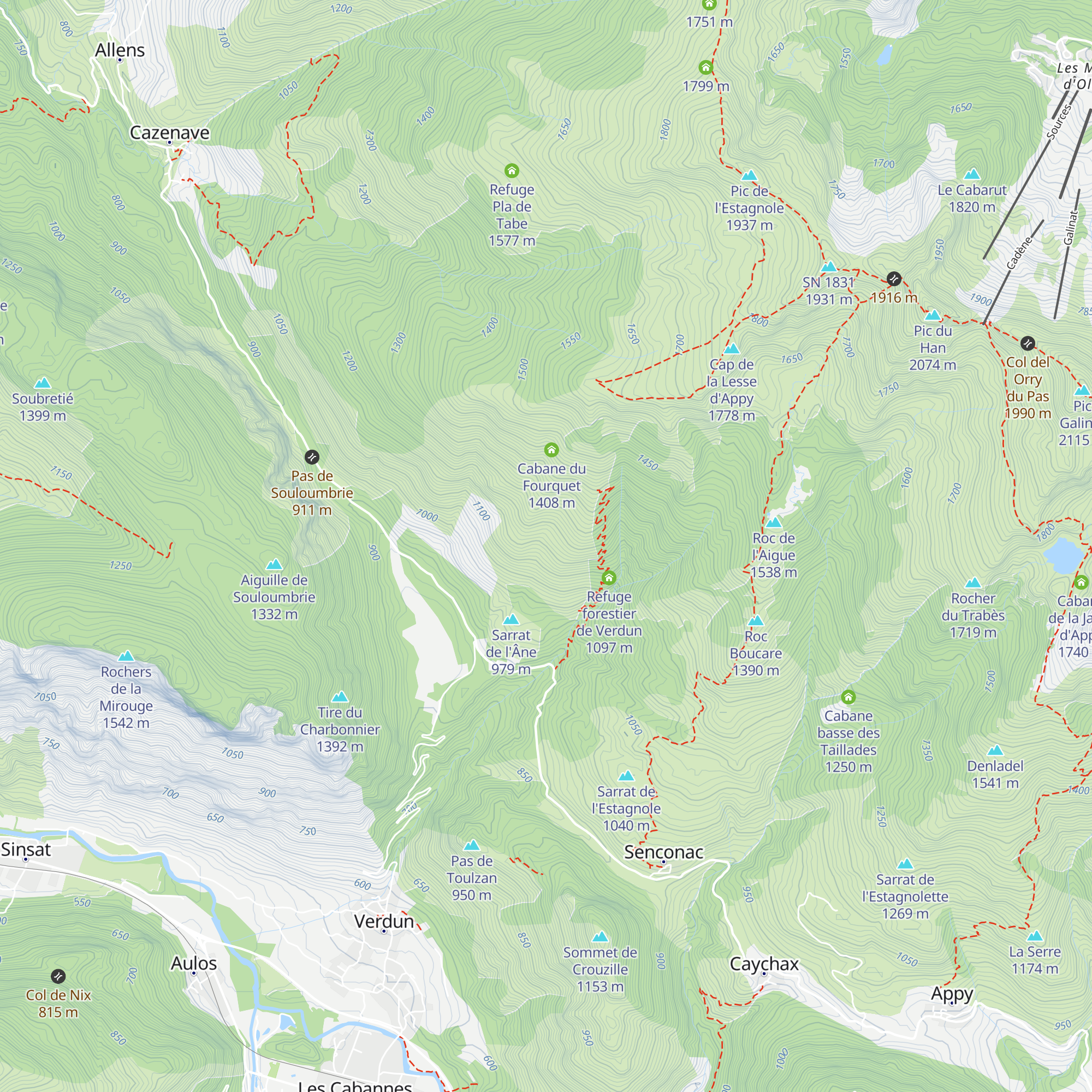 Cabane du ruisseau de Font-froide map
