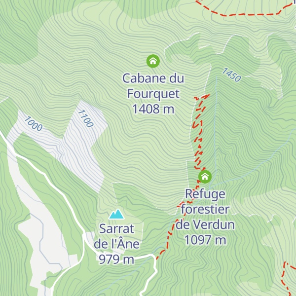 Map of Cabane du ruisseau de Font-froide