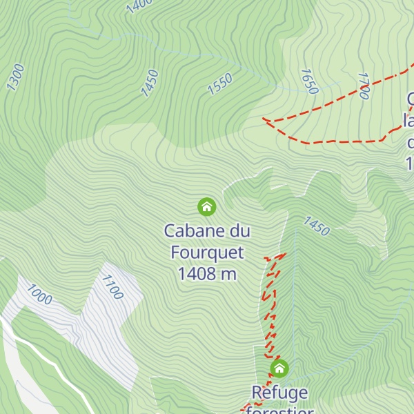 Map of Cabane du Fourquet