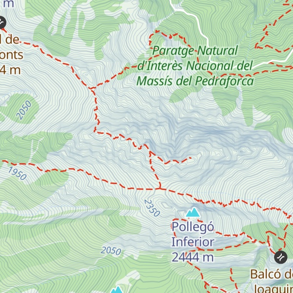 Map of Pollegó Superior