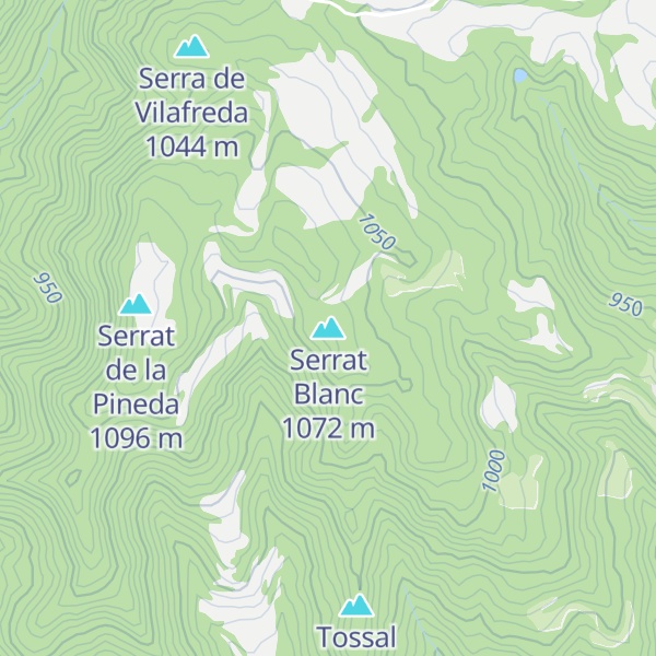Map of Serrat Blanc