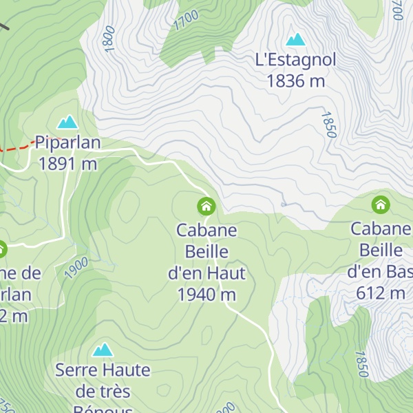 Map of Cabane Beille d'en Haut