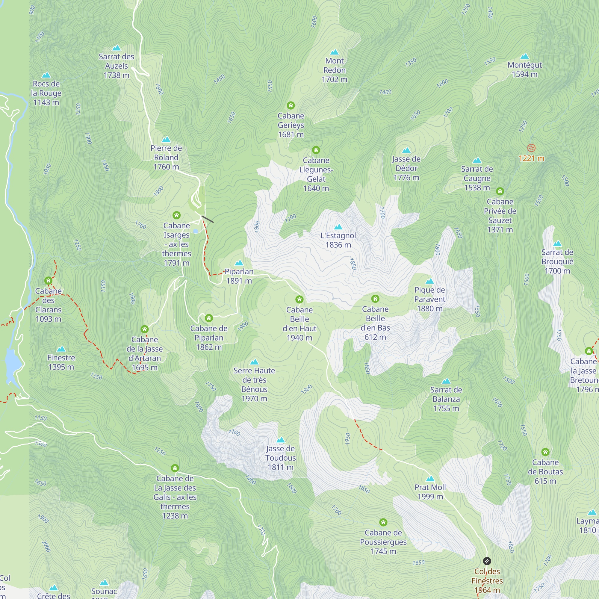 Cabane Beille d'en Haut map