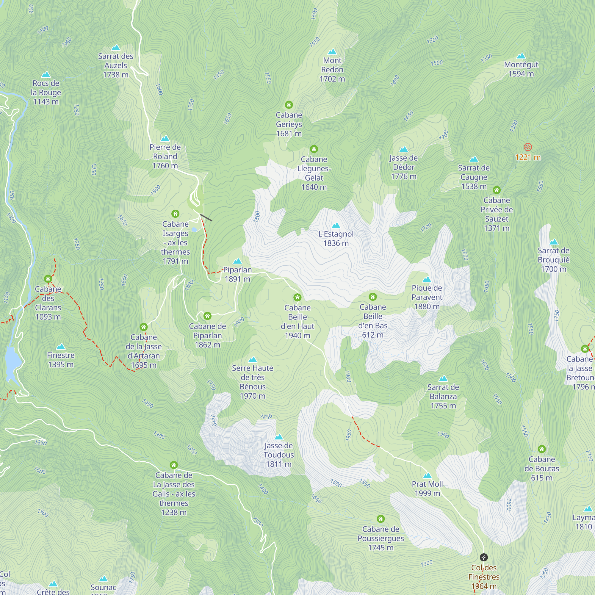 Cabane Beille d'en Haut map