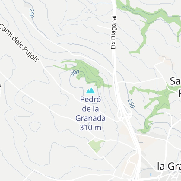 Map of Pedró de la Granada