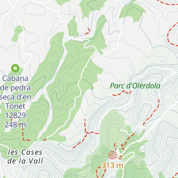 Map of Cabana de pedra seca de l'Arnan 13009