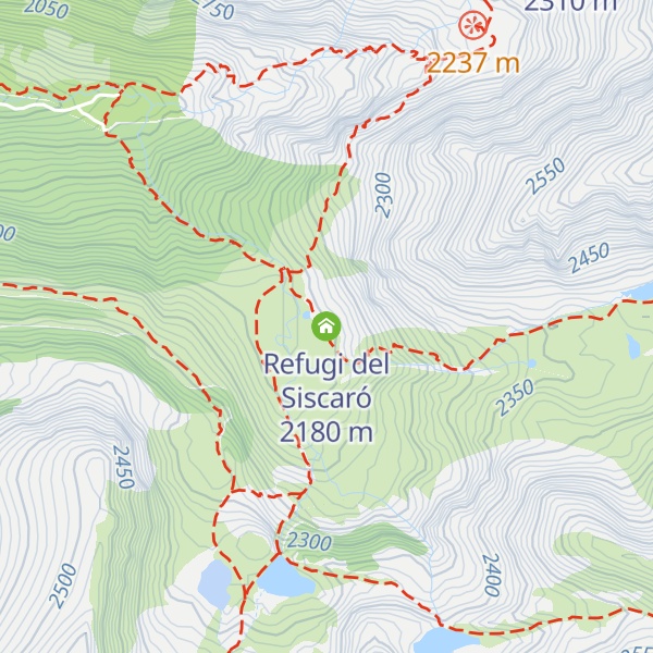Map of Refugi del Siscaró