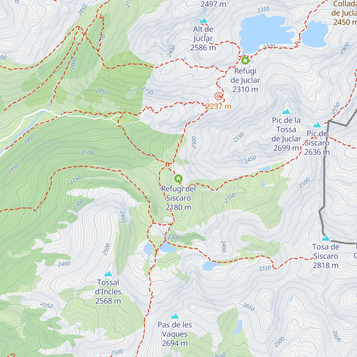 Refugi del Siscaró map